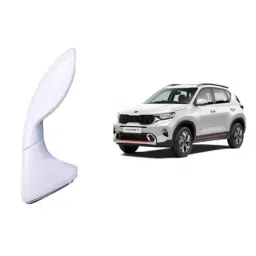 SureStrive ABS White Front Left Side Fender Angle View Bonnet Blind Mirror for Kia Sonet All Model image 2