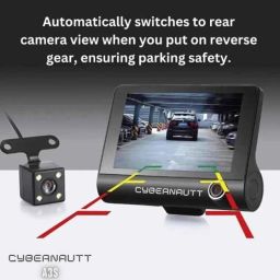 Cybernautt A3S 4 inch 3 Channel Car Dash Camera with IPS Display image 5