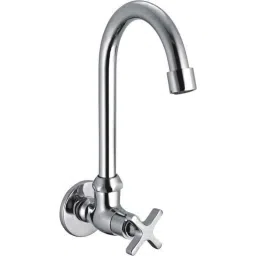 Natraj Carol Chrome Finish J Bend Brass Sink Cock, CR 3120-image-9