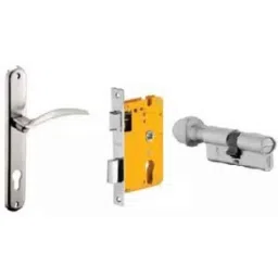 Dorset ML Series Celio 60mm Stainless Steel Silver Chrome Finish Door Handle Lock Set with Coin &a; Knob, ML CEL (Pack of 2)-picture-34