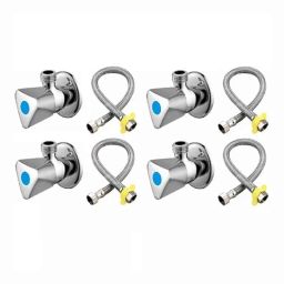 Fastgear Stainless Steel Silver Chrome Finish Bathroom Faucet Set, FG1023-image-55