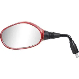 Uno Minda Left Side Shatterproof Glass Rear View Mirror for Hero Glamour, RV-5011L-CRED-picture-6