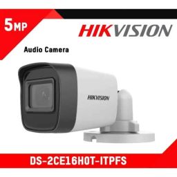 Hikvision 5 MP Outdoor Bullet CCTV Camera with inbuilt Audio Mic with BNC/DC, DS-2CE16H0T-ITPFS image 3