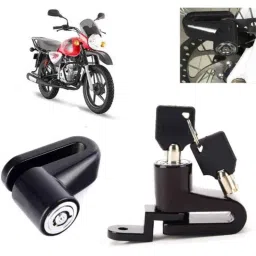 Auto Pearl Steel Black Heavy Duty Anti-Theft Disc Brake Lock for Boxer BM 150, Lock_033-picture-27