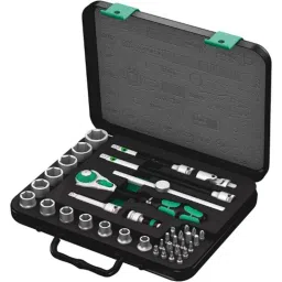 Wera 38Pcs 8100 SB4 Metal SAE Ratchet Socket Set, 05003596001-picture-7