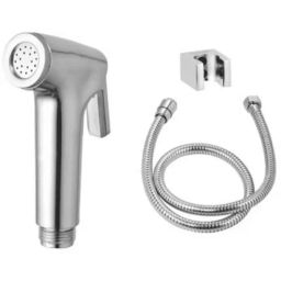 Fastgear ABS Plastic &a; Steel Chrome Plated Health Faucet Set with 1m Pipe &a; Hook-image-10