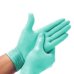 iLife Green Reusable Nitrile Gloves with Flock lining-image-3
