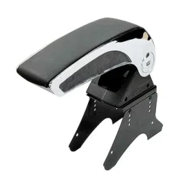 Auto Pearl Plastic &a; Leatherette Black &a; Silver Armrest Console Box for Tata Indica V2-21