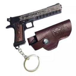 Jharjhar JV-181 Brown &a; Black Metal Fire Arms Key Chain-picture-25
