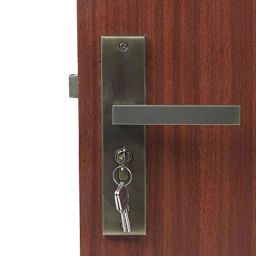 Homexpert LB-301 8 inch Stainless Steel Antique Brass Finish Cylindrical Plate Both Side Key Mortise Door Lock Set-image-60