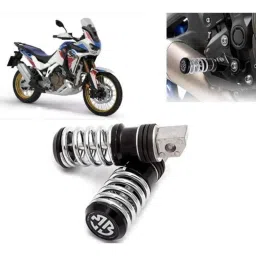 Auto Pearl 2 Pcs Steel Black Foot Rest Spring Coiled Set for Africa Twin-picture-32