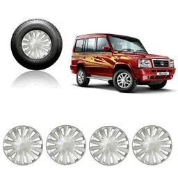 Auto Pearl 4 Pcs 15 inch Wheel Cover Set for TATA Sumo-image-75