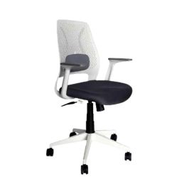 OOlive Nova OC100 Breathable Mesh White &a; Black Medium Back Executive Chair, OCNVWH0100-image-16