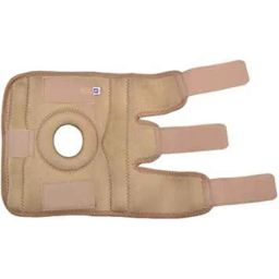 Kudize 2 Pcs Fabric Open Patella Hinged Beige Knee Brace Set for Men &a; Women, Size: L-13