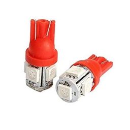 AOW 5 SMD (RED) LED Parking Bulb Pilot Light/License Plate car Lights for Tata Zest (PAIR/DC-12V)-26