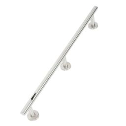 Simons Flexy 75cm Stainless Steel 304 Matt Silver Grab Bar for Bathroom &a; Toilet Safety Handle of Elderly People with 3 Legs, SM-FLX-45L-75-15