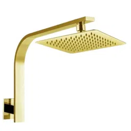 ZAP Ultra Cube 6 inch Stainless Steel Gold Overhead Shower with Anti-Microbial Silicon Nozzle-image-3