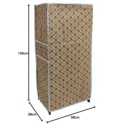 Philoshop 6 Shelves Metal Pink Modular Shoe Rack with Non Woven Fabric Cover-image-71