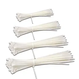 Elegant Casa 400x4.8mm White Nylon Teeth Grip Self Locking Cable Ties (Pack of 400)-image-32