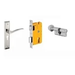 Dorset HL Series Fina 60mm Stainless Steel Silver Chrome Finish Door Handle Lock Set with Coin &a; Knob-picture-44