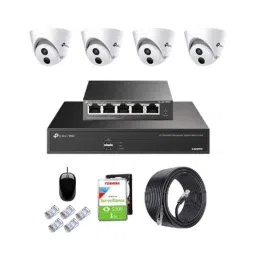 TP-Link VIGI C440I 4MP Indoor Network IP Combo Kit with 4 Channel NVR, 4 Cameras, 5 Port POE Switch, 1TB HDD, D-LINK 100M LAN Cable &a; Connectors-picture-30