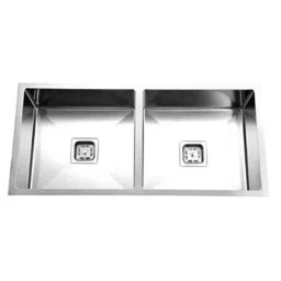 Rigwell Lifetime 45x20x10 inch Satin Finish Stainless Steel Double Bowl Handmade Kitchen Sink-image-64