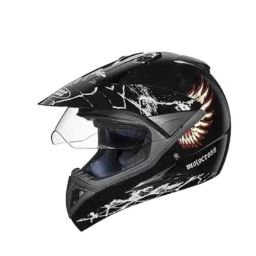 Studds N4 Expanded Polystyrene Black Off Road-Full Face Helmet, Size: Medium-picture-48