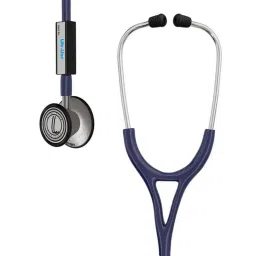 Lifeline Stainless Steel Dark Blue Dual Diaphragm Chest Piece Stethoscope with 2 Way Tube, STH005-DB-image-45