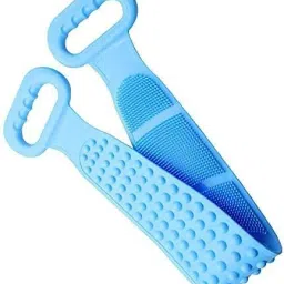 Body Back Silicone Scrubber, Double Side Bathing Brush for Skin Deep Cleaning Massage, Dead Skin Removal Exfoliating Belt for Shower, Easy to Clean, Lathers Well for Men & Women / Back Scrubber Belt-image-55