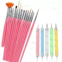 20pcs Nail Art Design Dotting Painting Drawing UV Polish Brush Pen Tools Set Kit-image-68