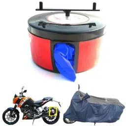 Bike Blazer Air Force Blue Nylon Taffeta Universal Size Semi-Automatic Bike Body Cover for KTM 390 Adventure, 2021 RC 125, 2021 RC 200 &a; 790 Duke-46