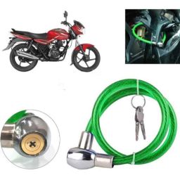 Auto Pearl PVC &a; Plastic Green Cable Lock for Bikes, Bicycle, Helmet &a; Luggage, 335-picture-5