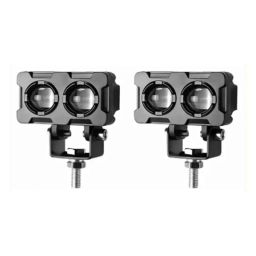 ASRYD 12V 40W Double Lens Dual Tone Fog Light Set for All Universal Bike &a; Car-5