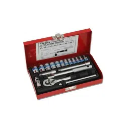 Taparia 23 Pcs 1/4 inch Square Drive Socket Set, S 1/4 H-21