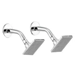 IRIS 4x4 inch Brass Chrome Finish Sail Square Shower Head  with 9 inch Arm (Pack of 2)-image-24