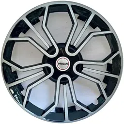 Prigan 4 Pcs 15 inch Polypropylene Black &a; Silver Wheel Cover Set for Maruti Sx4, Magic DC 15-picture-46
