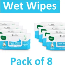 Pack of 8 Wet Wipes (72 leaf each) With Cap Wipes With Pure Water WIP92.2-8