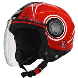 Studds Urban Super D1 Red Open Face Motorcycle Helmet, Size: L-picture-38