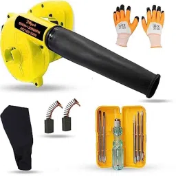 Hillgrove 800W Plastic Yellow Electric Air Blower with Carbon Brushes, Gloves &a; 5 in 1 Screwdriver, HGCM1111-image-9