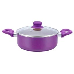 Wonderchef 4.5L Purple Royal Velvet Aluminium Casserole with Lid, 63152350-picture-1