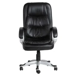 Chair Garage PU Leatherette Black Adjustable Height Office Chair with Back Support, CG124-image-89