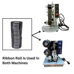 Smart Pack 30mmx100m Black Ribbon Roll for Batch Coding Machine (Pack of 5) image 2
