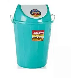 Aristo 25 Litre Plastic Green Cylindrical Swing Lid Dustbin, ARSTSD25GR-picture-42