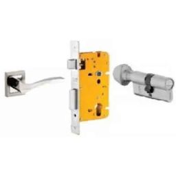 Dorset ML Series Fina 60mm Stainless Steel Silver Chrome Finish Door Handle Lock Set with Coin &a; Knob, ML FIN OR-image-28