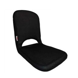 Sanushaa Eezysit Fabric &a; Mild Steel Black Foldable Meditation Yoga Chair, S-147-11