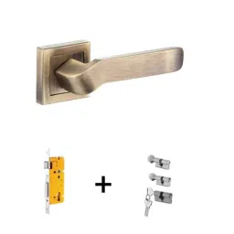 Dorset ML Series ML HALE OR 60mm Stainless Steel PT Finish Lock Set with Knob &a; Key (Pack of 3)-picture-3
