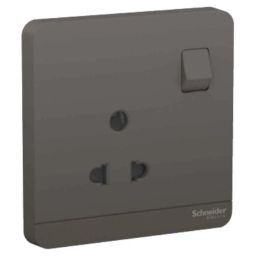 Schneider Electric AvatarOn 6A 3P 250 VAC Polycarbonate Dark Grey Switched Socket, E8315_6_DG-picture-39