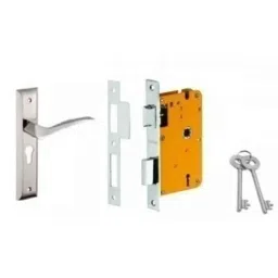 Dorset HL Series Fina 8 inch Stainless Steel Door Handle Lock Set with KY Mortise Lever Lock (Pack of 2)-picture-41