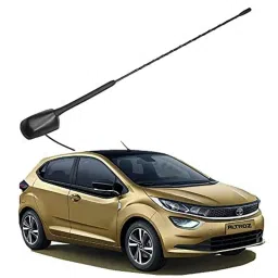Auto Pearl Black Mount Rubber Mast Flexible Car Roof Antenna with Anti-Theft Design For Tata ALTROZ ANT063ALZ-23