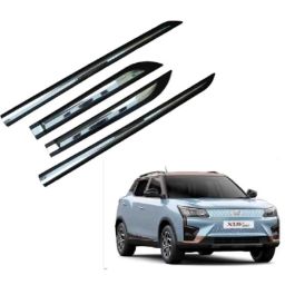 SureStrive 4 Pcs Black &a; Silver Side Door Car Beading Set for Mahindra Xuv400 All Model-20